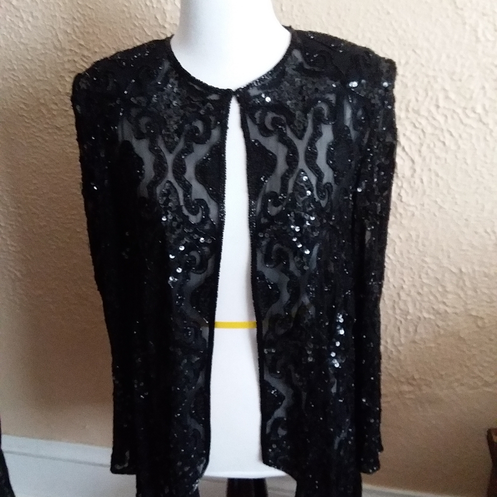 Adrianna Pappel sequinned jacket/top